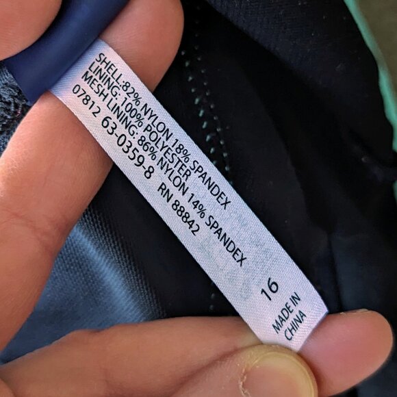 Swimsuits For All Black One Piece Lingerie Strap Swimdress size 16 - Picture 8 of 9